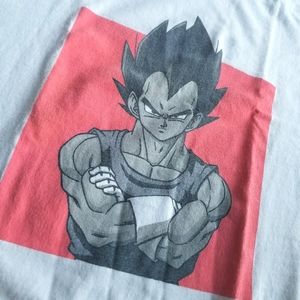 Dragon Ball Z - Vegeta Badman Long Sleeve T-shirt (Mens S)